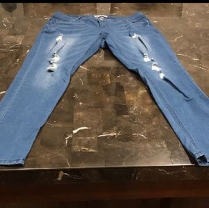 WHAT ABOUT ME DISTRESSED JEANS